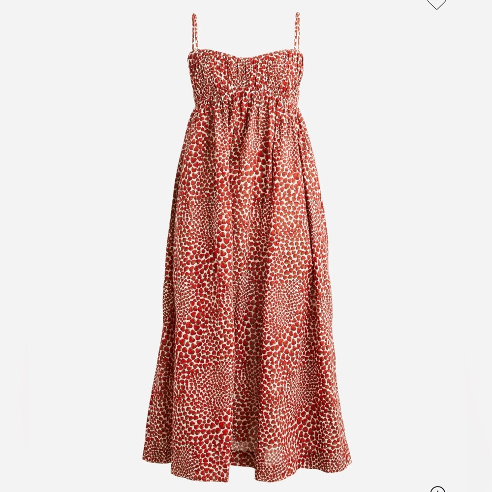 JCrew Empire Strawberry Dress size L
